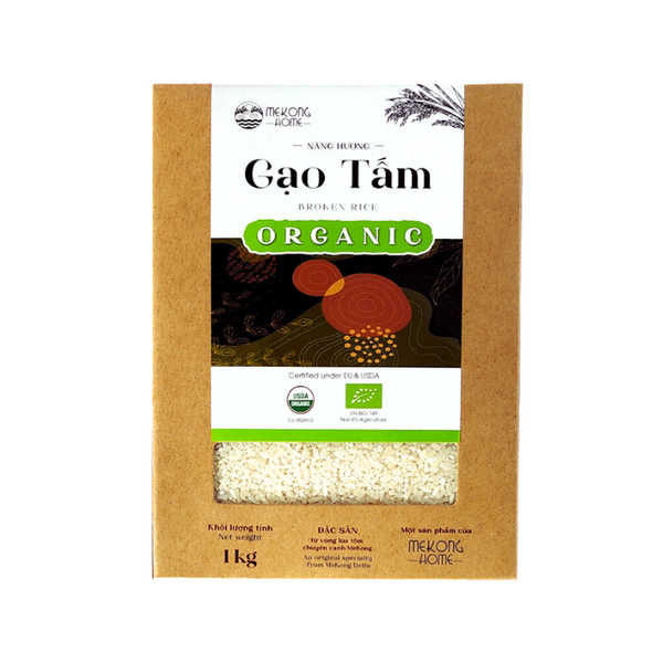 Gạo Tấm Nàng Hương Hữu Cơ Mekong Home 1Kg