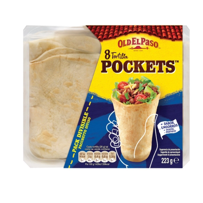 Bánh Tortillas Dạng Túi Old El Paso 223G 8 Cái-