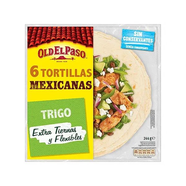 Bánh Tortillas Mềm Old El Paso 244G 6 Cái