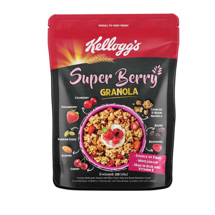 Ngũ Cốc Granola Vị Super Berry Kelloggs 220G-