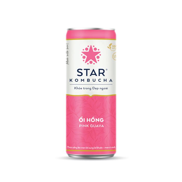 Pink Guava Tea Star Kombucha 250Ml-