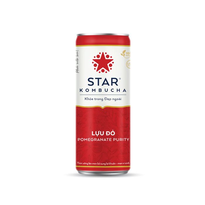 Pomegranate Purity Tea Star Kombucha 250Ml-