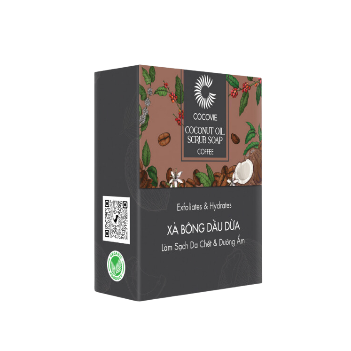Xà Bông Tẩy Tế Bào Chết Dừa Café Cocovie 100Gr-