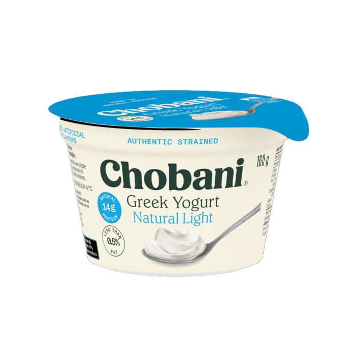 Sữa Chua Ít Béo Greek Yogurt Natural Light Chobani 160G
