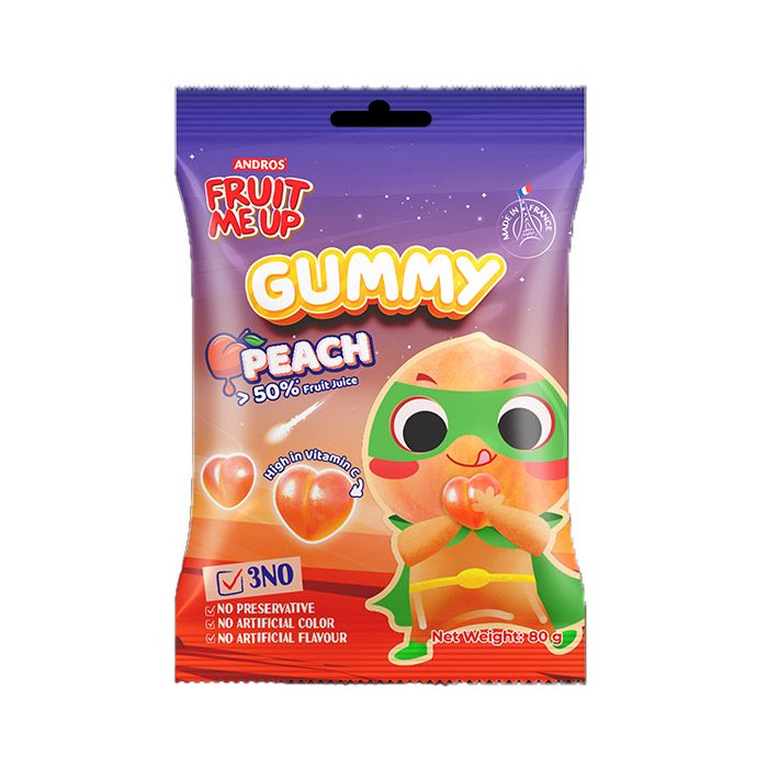 Peach Gummy Fruit Me Up 80G-
