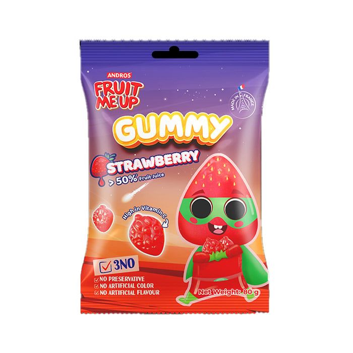Kẹo Dẻo Vị Dâu Fruit Me Up 80G-