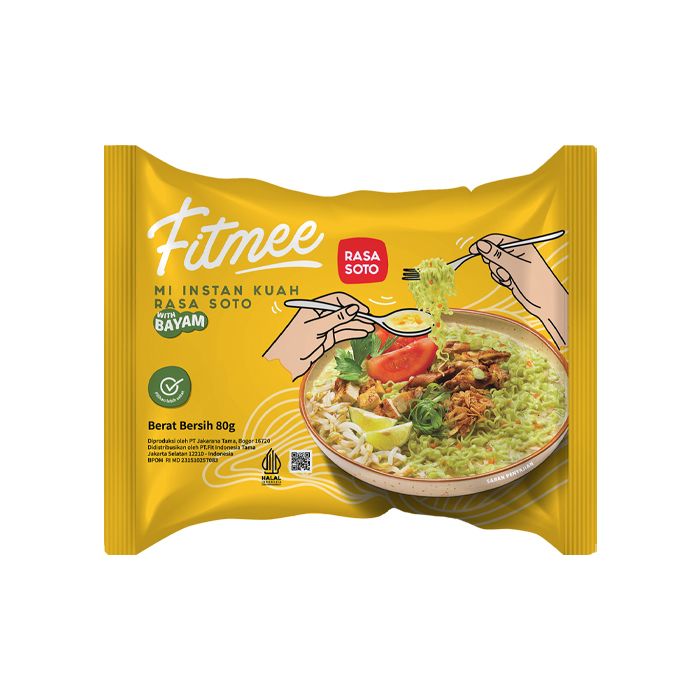 Instant Spinach Noodles Soto Flavour Fitmee 89G-