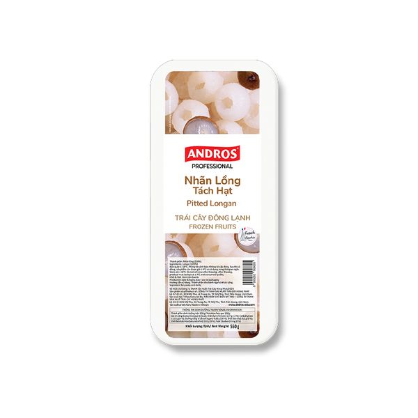 Nhãn Lồng Tách Hạt Đông Lạnh Andros 550G