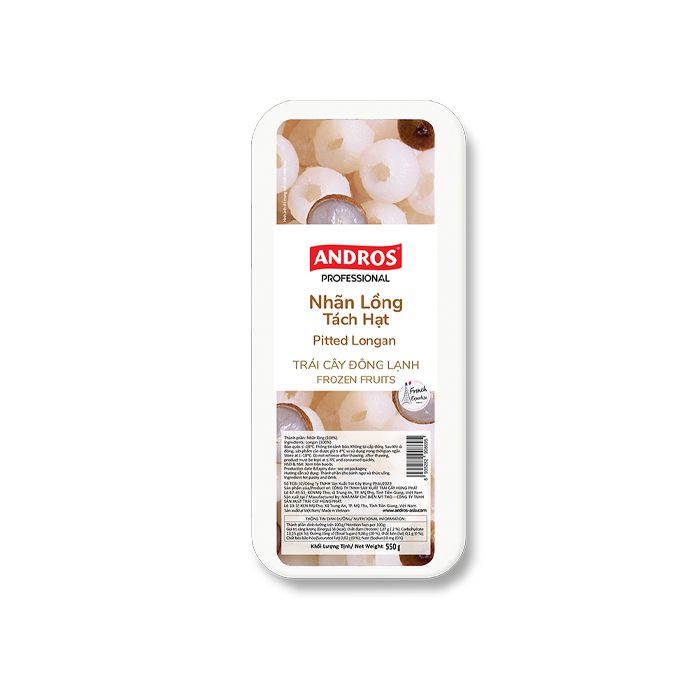 Frozen Pitted Longan Andros 550G