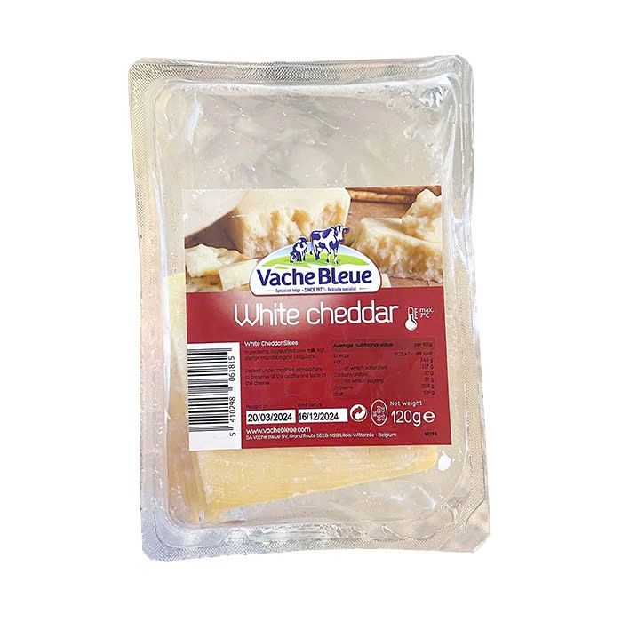 White Cheddar Slices Vache Bleue 120Gr-