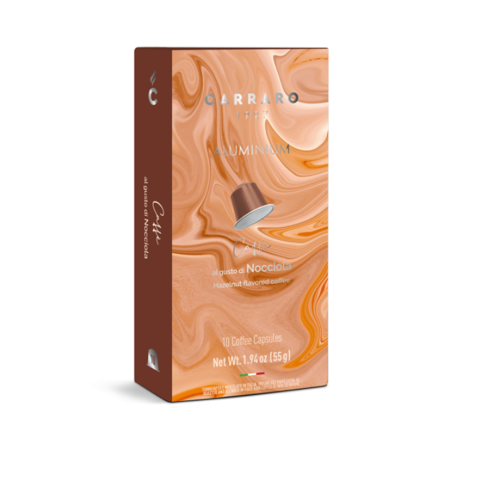 Coffee Hazelnut Capsules Carraro 55G-