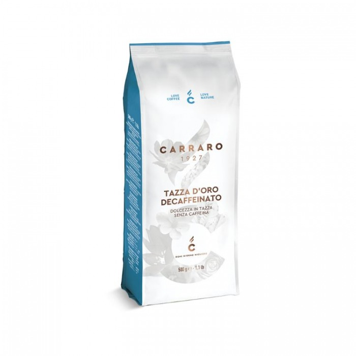 Cà Phê Hạt Decaff Tazza Doro Carraro 500G-