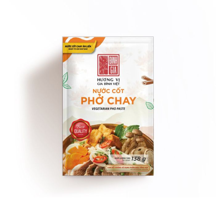 Nước Cốt Phở Chay Đỉnh Gia 138G-