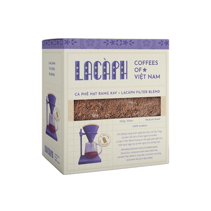 Coffee Medium Roasted Pre-Ground Phin Blend Lacaph 250G-