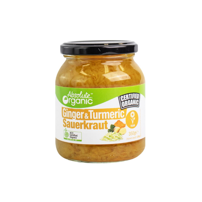 Bắp Cải Muối Với Gừng, Nghệ Hữu Cơ Absolute Organic 350G-
