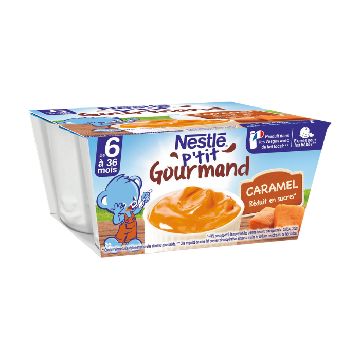 Váng Sữa Vị Caramel P'Ti Gourmand Nestle 4X100G