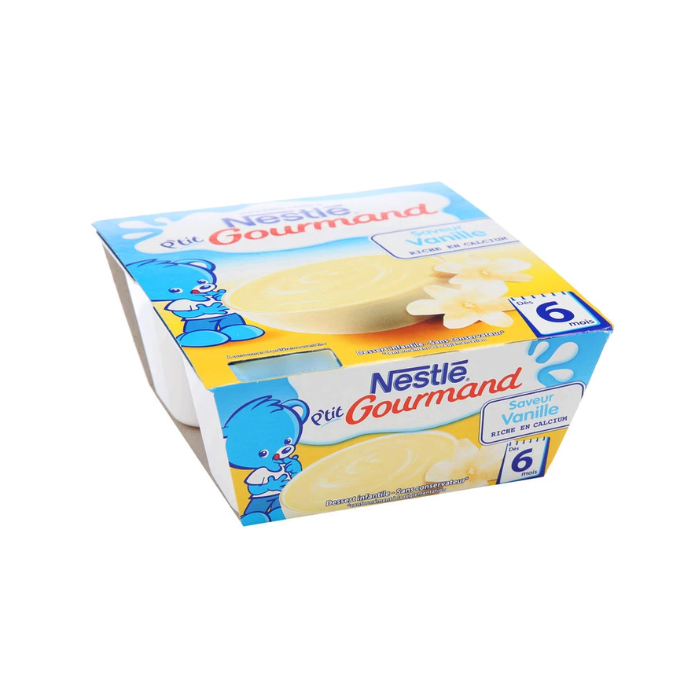 Coupelle Dessert Creme Vanilla P'Ti Gourmand Nestle 4X100G-