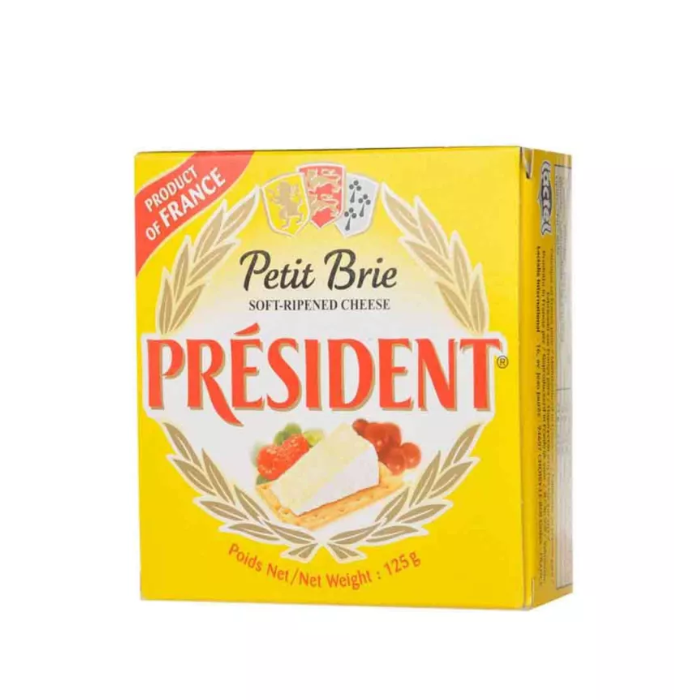 Cheese Petit Brie Soft Ripened President 125G-
