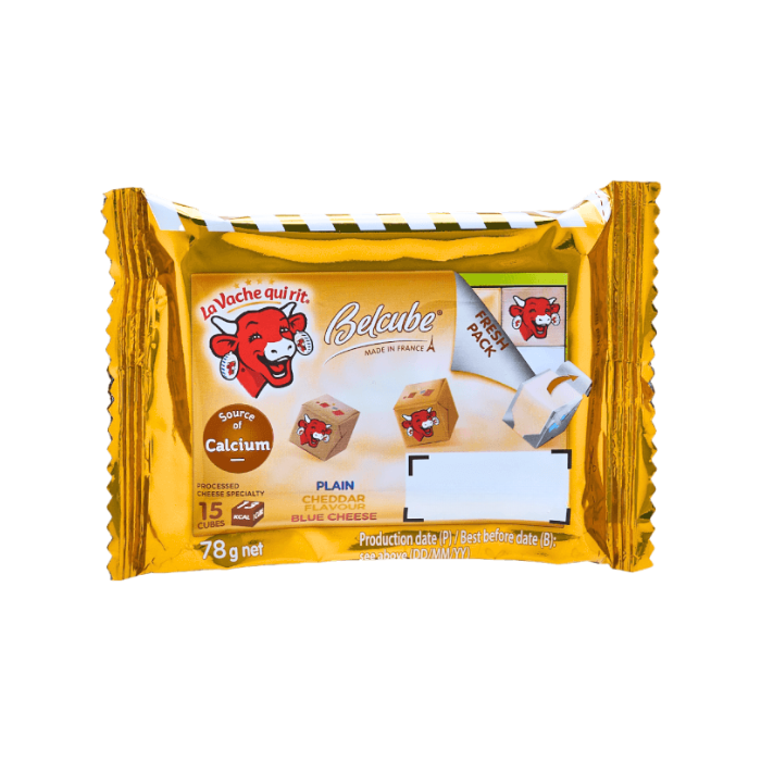 Cheese Belcube Cheddar La Vache Qui Rit 78G-