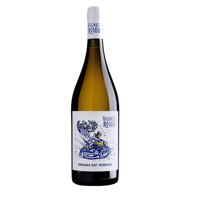 Rượu Vang Trắng Vigneti Romio Romagna Trebbiano 12% Caviro 750Ml