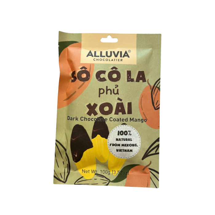 Xoài Sấy Dẻo Nhúng Socola Alluvia 100G-