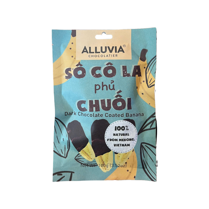 Banana Coated In Dark Chocolate Alluvia 100G-