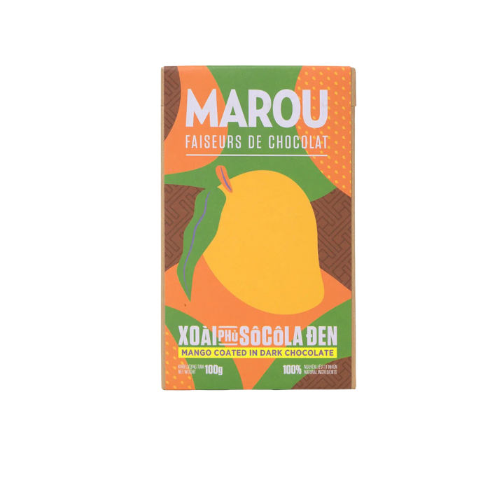 Xoài Sấy Dẻo Nhúng Socola Marou 100G-