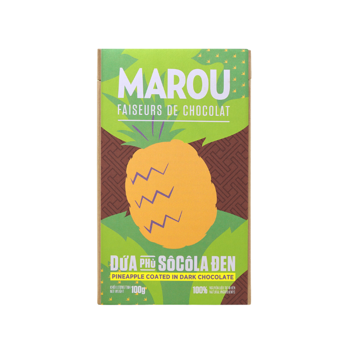 Thơm Sấy Dẻo Nhúng Socola Marou 100G-