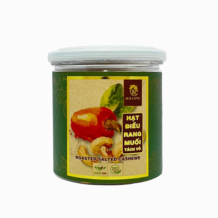 Hạt Điều Rang Muối Tách Vỏ Lụa Hải Long 160G-