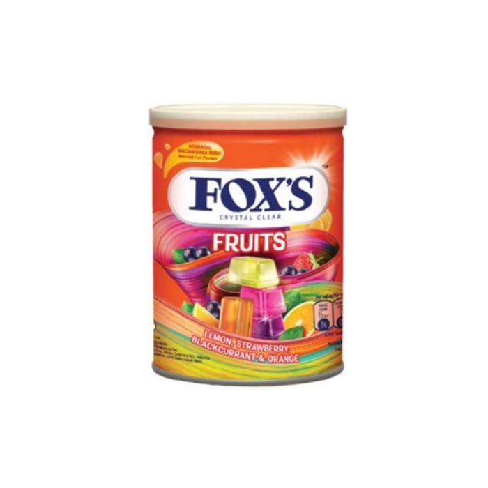 Hard Candies Crystal Clear Fruits Flavored Foxs 180G (Hp)-
