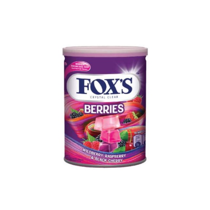 Hard Candies Crystal Clear Berries Flavored Foxs 180G (Hp)-