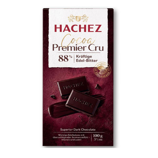 Chocolate Ca Cao 88% Cổ Điển Cao Cấp Hachez 100G
