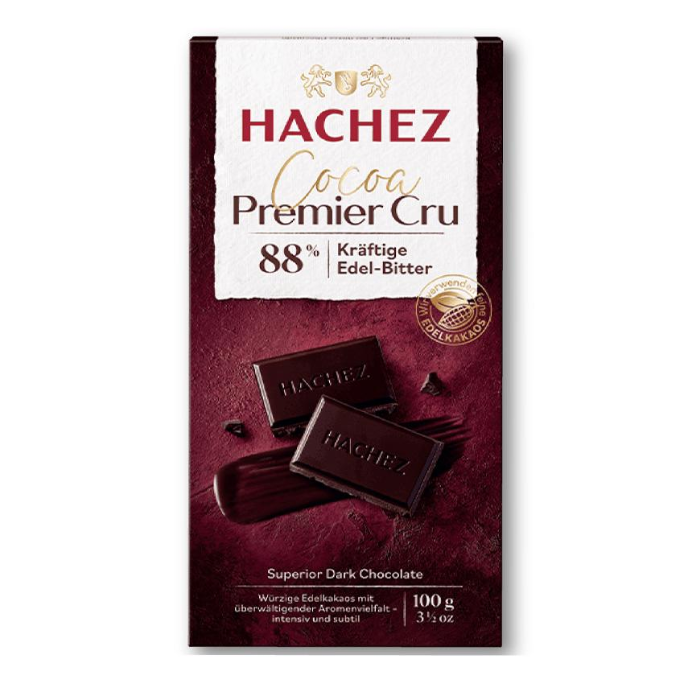 Chocolate Ca Cao 88% Cổ Điển Cao Cấp Hachez 100G-