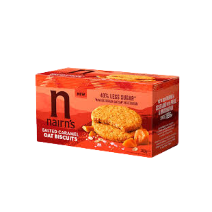 Biscuits Oat Caramel & Salted Nairns 200G-