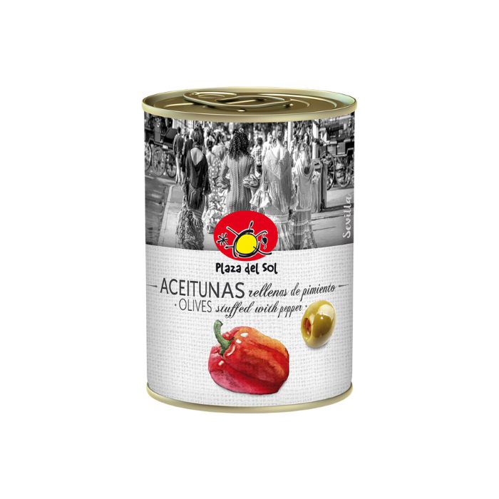 Trái Olives Xanh Nhồi Ớt Plaza Del Sol 280G-