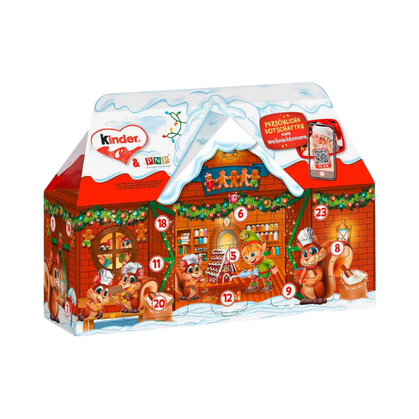 Lịch Nhà Ông Già Noel 3D Có Kẹo Socola Kinder 234G