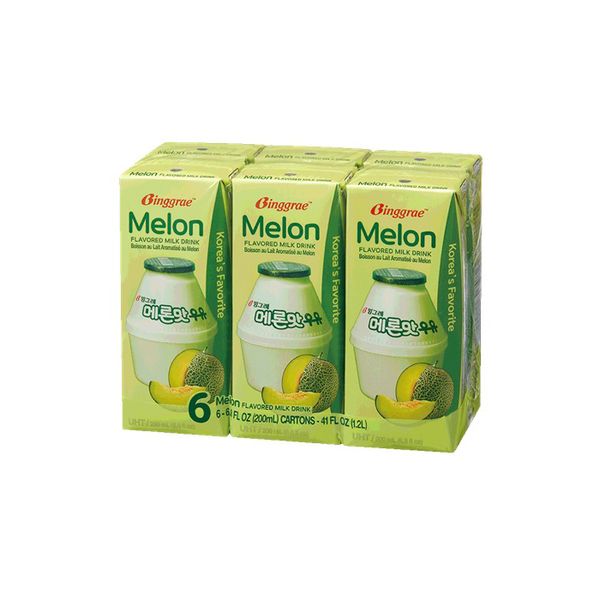 Sữa Tiệt Trùng Hương Dưa Lưới Binggrae 200Mlx6