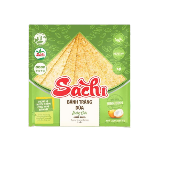 Cracker Rice & Coconut Sachi 70G-