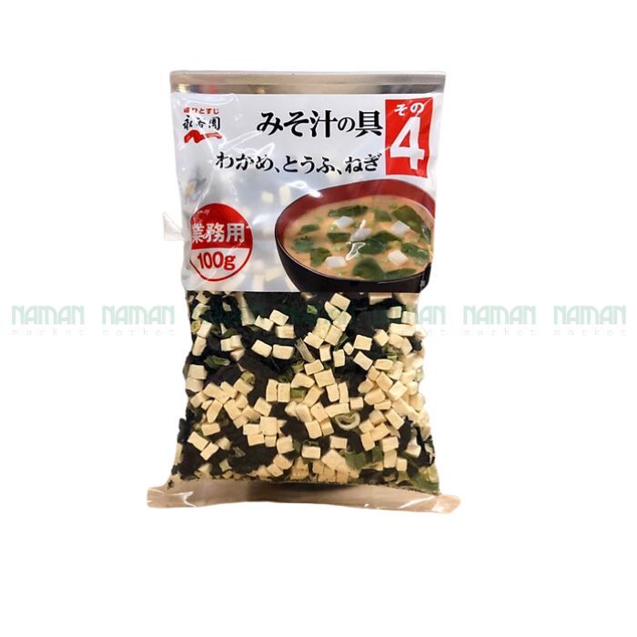 Miso Soup With Dried Seaweed And Tofu Nagatanien 100G-