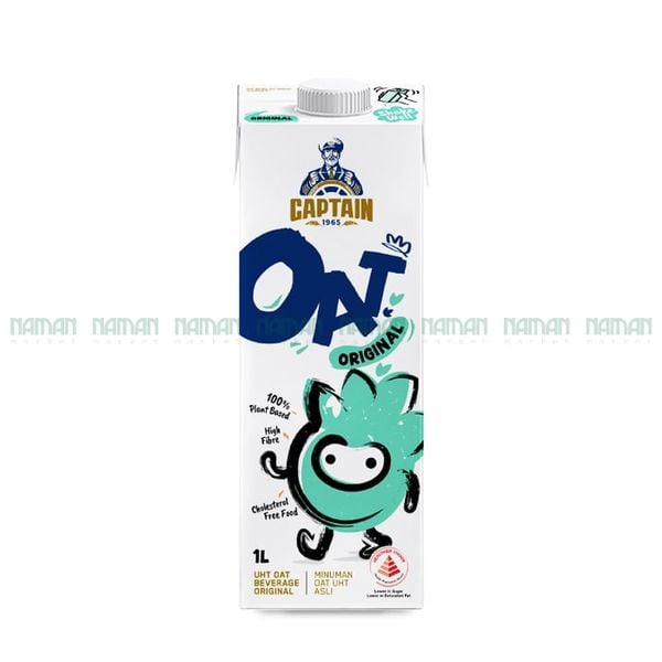 Thức Uống Yến Mạch Vị Tự Nhiên Captain 1L
