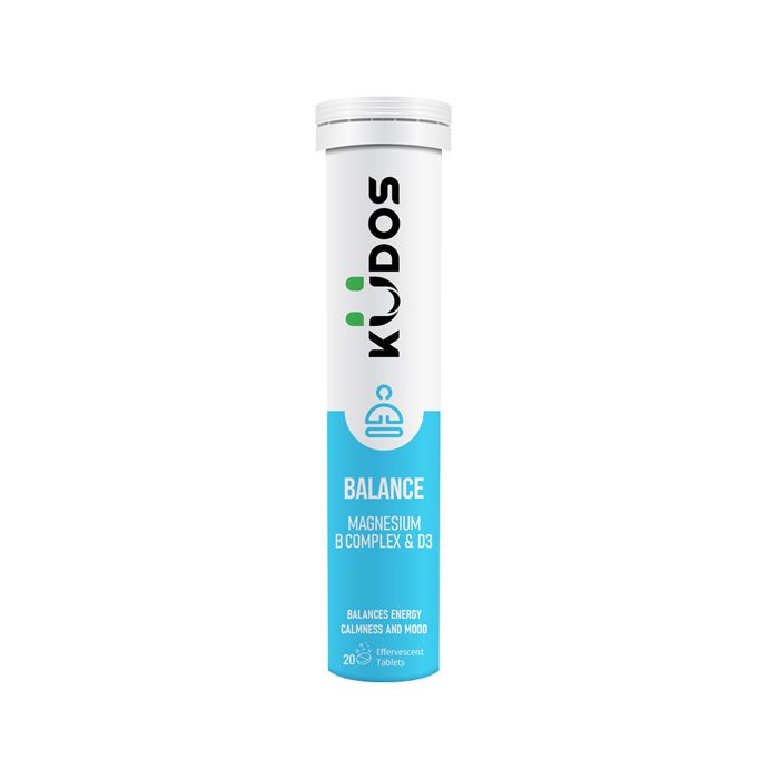 Balance Magnesium, B Complex & D3 Effervescent Apple Flavor Kudos 20Tabs-
