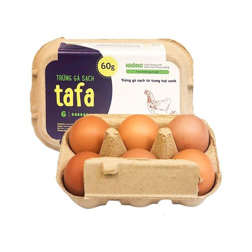Trứng Gà Tafa 6 Trứng (60G)- 