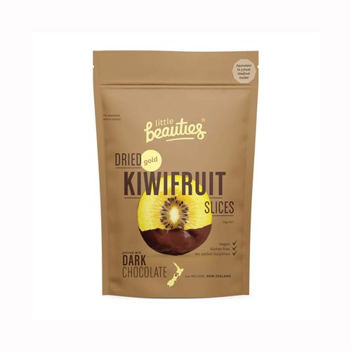 Dried Gold Kiwifruit Sliced With Dark Chocolate Little Beauties 50G- 