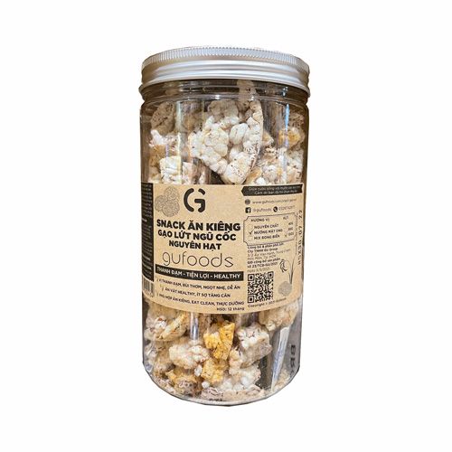 Snack Gạo Lứt Ngũ Cốc Nguyên Hạt Vị Mật Ong Gufoods 100G-