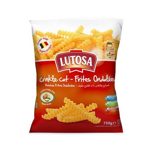 Khoai Tây Cắt Gợn Sóng Đông Lạnh Lutosa 1Kg