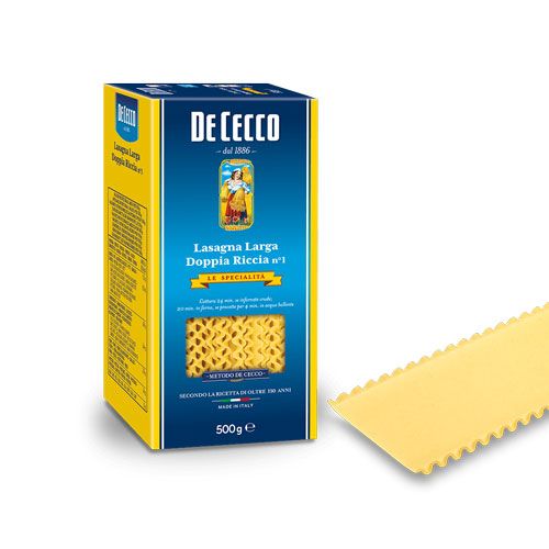 Lasagna Larga Dop Riccia Dececco 500G- 