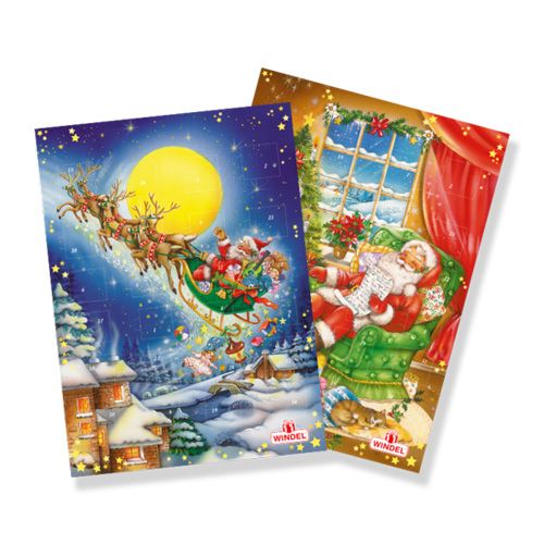 X'Mas Calendar Santa With Chocolate Windel 75G- 
