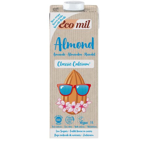 Sữa Hạnh Nhân Nguyên Chất Calcium Hữu Cơ Ecomil 1L- 