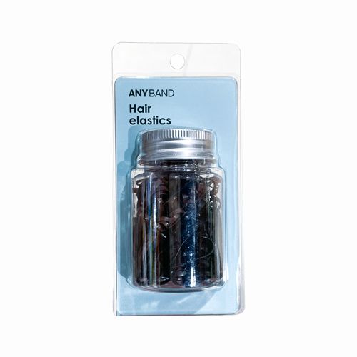 Hair Elastics Black Color Anyband 200Pcs/Box- 