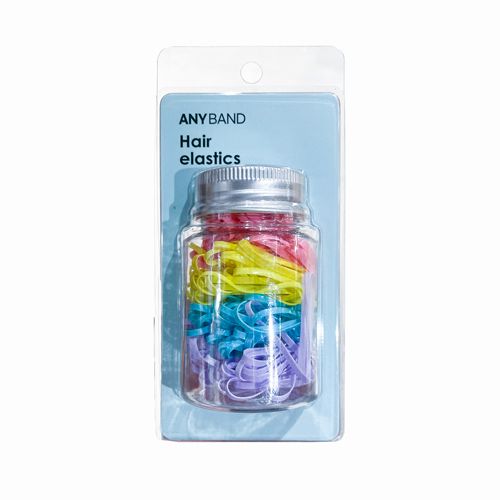 Hair Elastics Multi Colors Anyband 200Pcs/Box- 